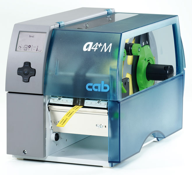 Etikettendrucker A4+M mit zentrierter Materialführung