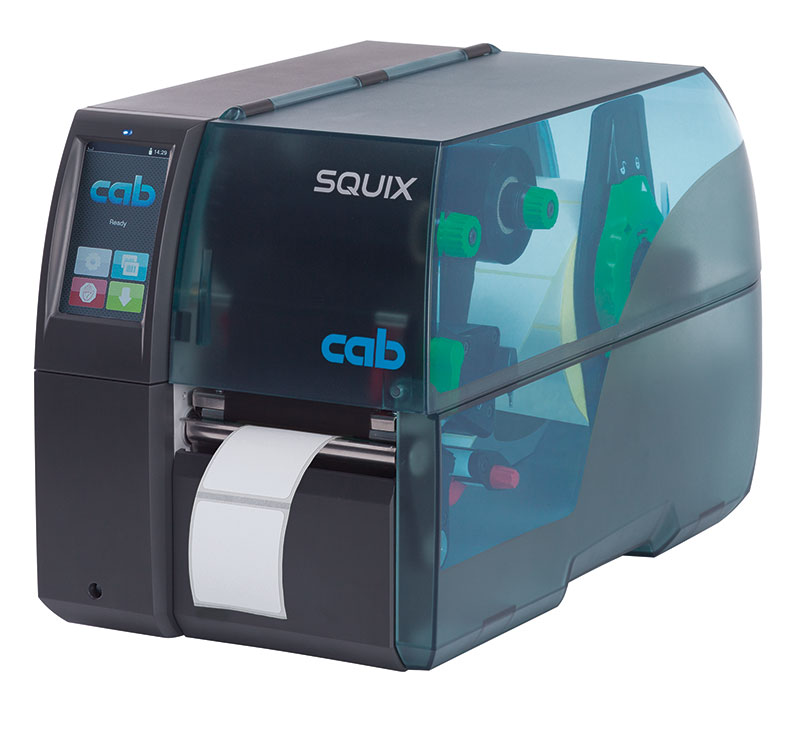 Etikettendrucker SQUIX 4M mit zentrierter Materialführung RFID
